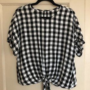 Buffalo Check Button Back Tie Top from Madewell